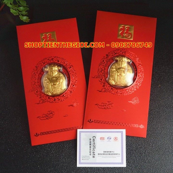 Bao Lì Xì Thần Tài Vàng Thật Vip - SP000277